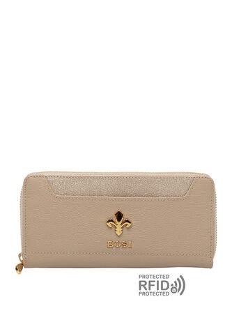 Billetera Para Mujer Lombardia Beige Bosi Bosi