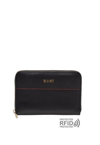 Billetera Para Mujer Coral Negro Bosi Bosi