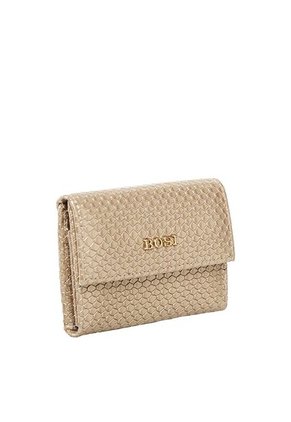 Tarjetero Genoise Dorado Bosi