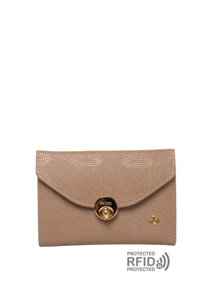 Billetera Para Mujer Bologna Taupe Bosi