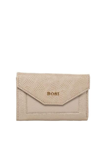 Billetera Para Mujer Italiana Dorado Bosi