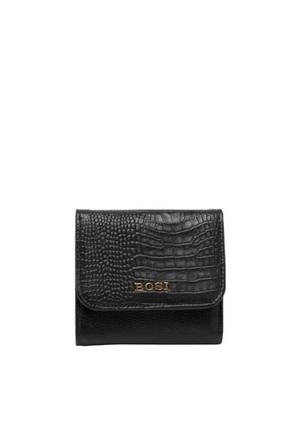 Billetera Para Mujer Zamia Negro Bosi Bosi