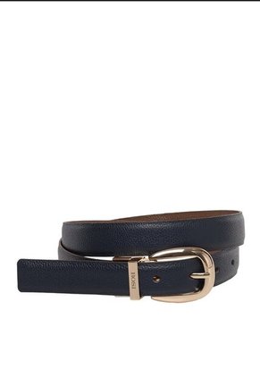 Cinturón Doble Faz Para Mujer 676 Azul Y Miel Bosi