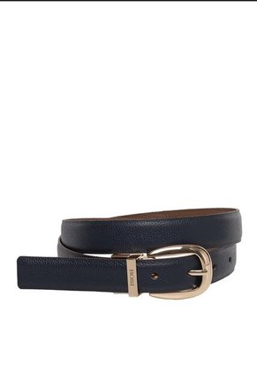 Cinturón Doble Faz Para Mujer 676 Azul Y Miel Bosi