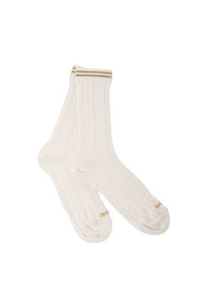 Medias Para Mujer Malva Blanco Bosi