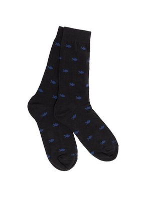 Medias Para Hombre Fish Negro Bosi