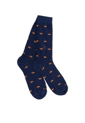 Medias Para Hombre Fish Azul Bosi