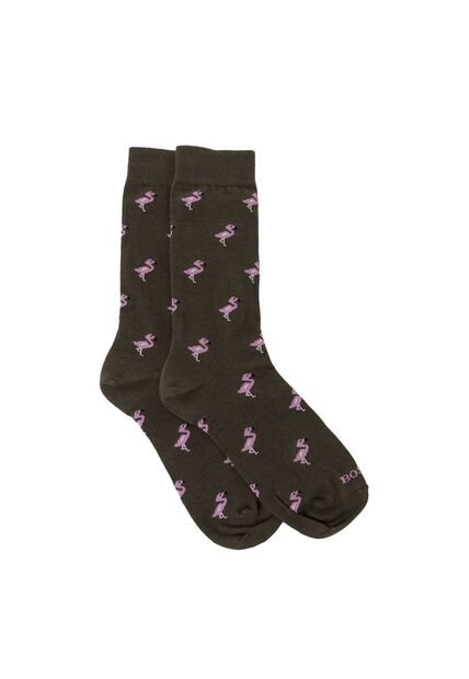 Medias Para Hombre Flamingo Verde Bosi