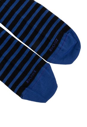 Medias Para Hombre Franjas Negro Bosi