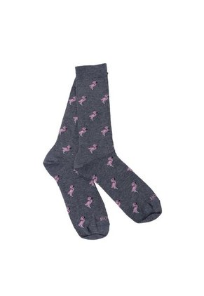 Medias Para Hombre Flamingo Gris Bosi