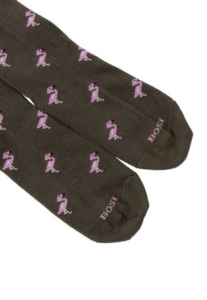 Medias Para Hombre Flamingo Verde Bosi