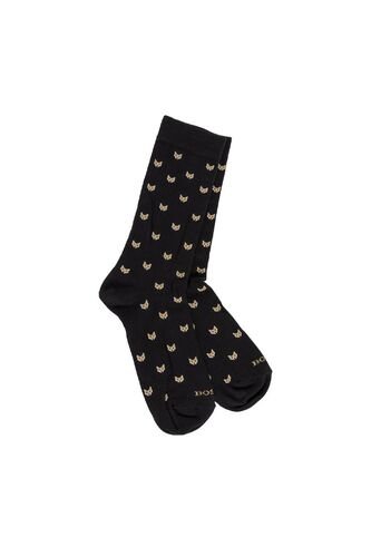 Medias Para Hombre Wolf Negro Bosi Bosi