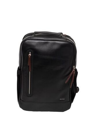 Morral En Cuero Para Hombre Bastoni Negro Bosi Bosi