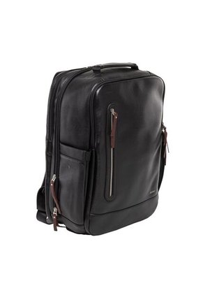 Morral En Cuero Para Hombre Bastoni Negro Bosi