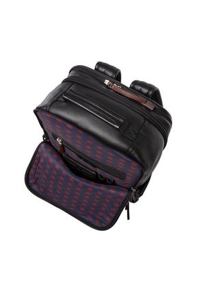 Morral En Cuero Para Hombre Bastoni Negro Bosi