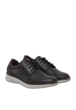 Zapatos Casuales Para Hombre Lucios Negro Bosi