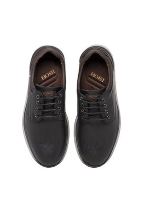 Zapatos Casuales Para Hombre Lucios Negro Bosi