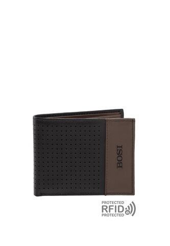 Billetera Para Hombre Bernard Negro Bosi Bosi