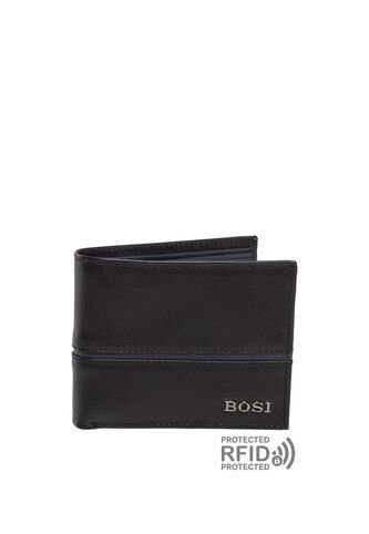 Billetera Para Hombre Albin Negro Bosi Bosi