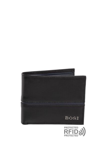 Billetera Para Hombre Albin Negro Bosi