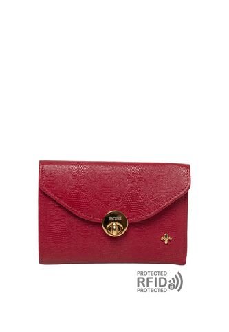 Billetera Para Mujer Bologna Rojo Bosi Bosi