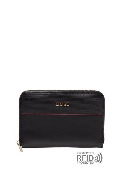 Billetera Para Mujer Coral Negro Bosi