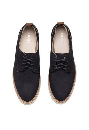 Zapatos Para Mujer Linnen Azul Bosi