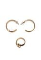 Kit De Aretes Y Anillo Para Mujer Venna Oro Bosi de Bosi