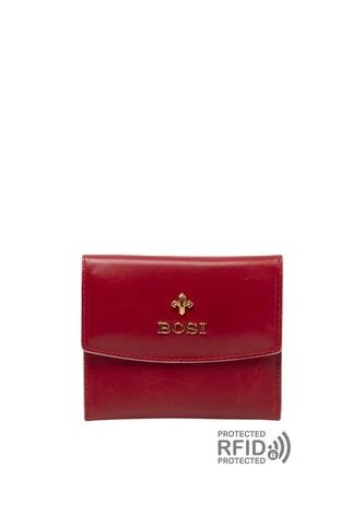 Tarjetero Para Mujer Fleur Rojo Bosi Bosi