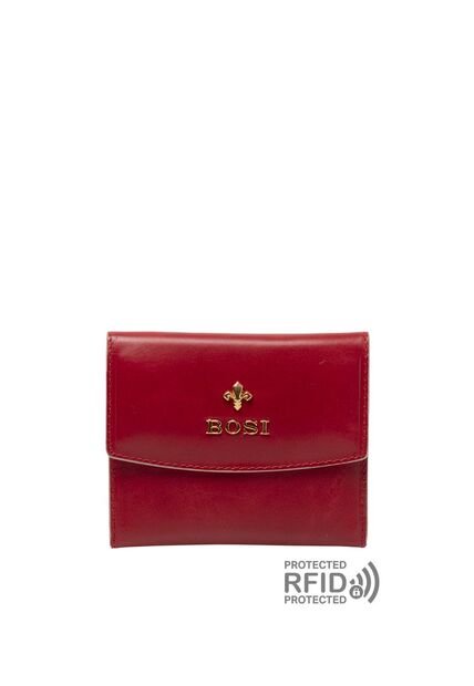 Tarjetero Para Mujer Fleur Rojo Bosi