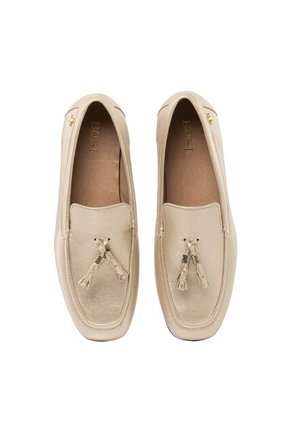 Mocasines Para Mujer Villanoa Dorado Bosi