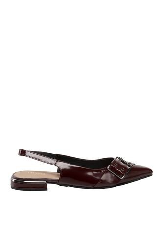 Zapatos Destalonados Para Mujer Selina Vinotinto Bosi Bosi