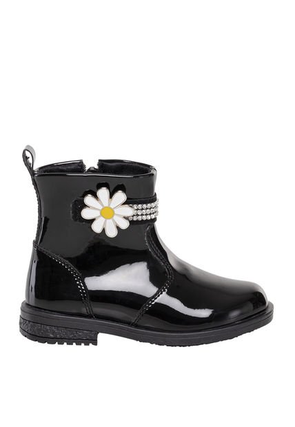 Botas Para Niña Daisies Negro Bosi