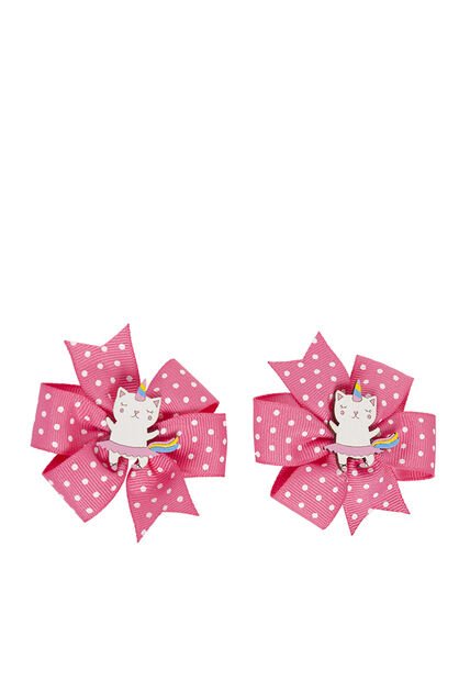 Pinzas Para Niña Kittycorn Fucsia Bosi