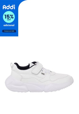 Tenis Colegiales Para Niño Nitin Blanco Bosi Bosi Bambino
