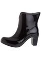 Botas Lluvia Tacon Impermeable Dark Heel Bottplie - Negro de Bottplie