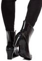 Botas Lluvia Tacon Impermeable Dark Heel Bottplie - Negro de Bottplie