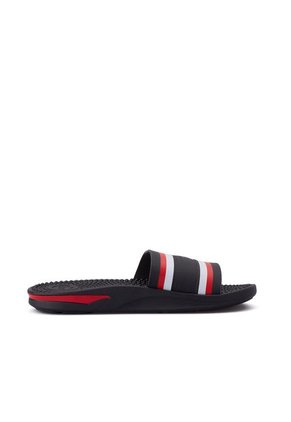 SANDALIA PLANA NEGRO ROJO BR SPORT