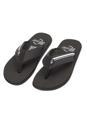 Playera Negro-Negro Blanco BR Sport