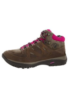 Bota Outdoor Brahma Café-Fucsia