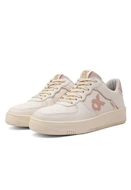 Tenis Mujer Ox By Brahma XW3469 Beige