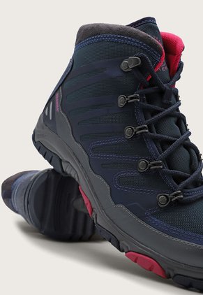 Bota Outdoor Azul-Gris-Fucsia BRAHMA Biker