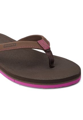 Sandalias Mujer Brahma Rig Sb2674 Café Fucsia
