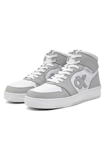 Tenis Hombre Ox By Brahma OX3597 Blanco Gris