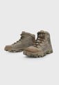 Bota Outdoor Café-Verde Militar-Beige BRAHMA de Brahma