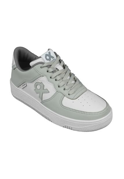 Tenis Mujer Ox By Brahma Xw3469 Gris Blanco