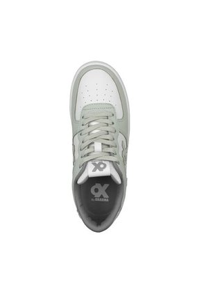 Tenis Mujer Ox By Brahma Xw3469 Gris Blanco