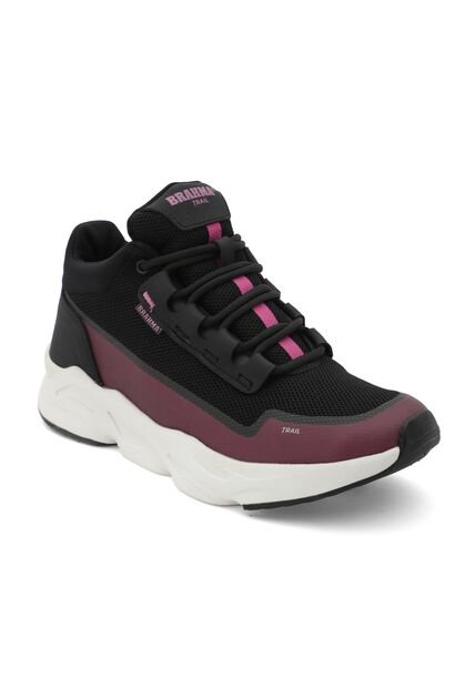 Tenis Brahma Trail Mujer Ga3378 Negro Fucsia