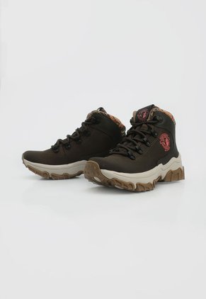 Bota Outdoor Verde-Café-Beige BRAHMA