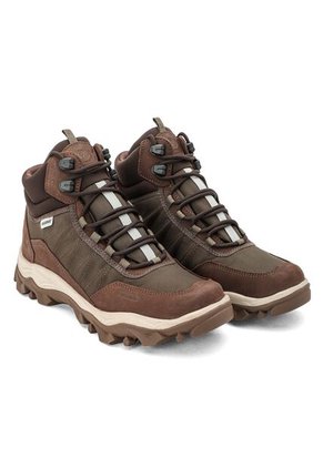 Botas Trekking Hombre Brahma Rq3685 Café